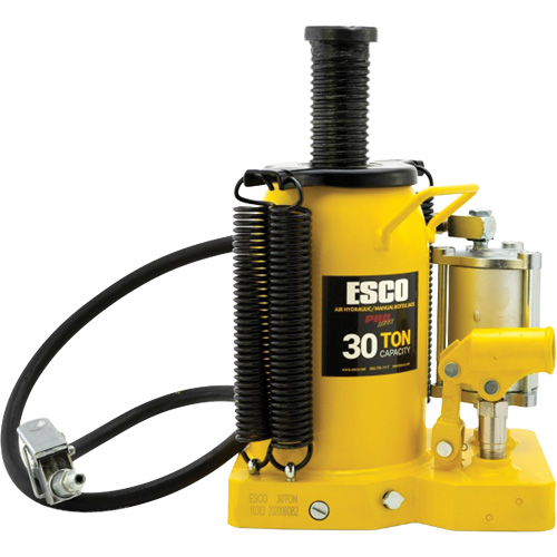 Pro Series  Bottle Jack, 30 tons, Air Hydraulic, 20" Raised Height Planification Entrepots Molloy