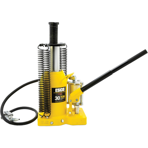 Pro Series  Bottle Jack, 30 tons, Air Hydraulic, 20" Raised Height Planification Entrepots Molloy