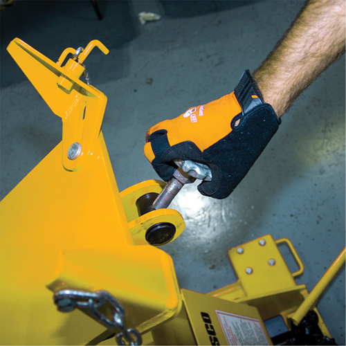 Cric de transmission Yellow Jackit, Cap. de levage 2,2 tonnes Planification Entrepots Molloy