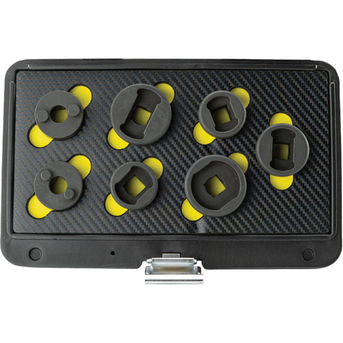 Threaded Leaf Spring Shackle Pin Remover & Installation Master Set, 7 Pieces, 1/2" Drive Size Planification Entrepots Molloy