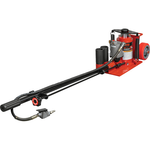 Low Height Floor Jack, 20 Ton(s) Capacity, 8-5/8" Lowered, 22-3/4" Raised, Air Hydraulic Planification Entrepots Molloy