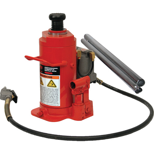 Standard Height Bottle Jack, 12 Ton(s), Air Hydraulic, 19-3/4" Raised Height Planification Entrepots Molloy