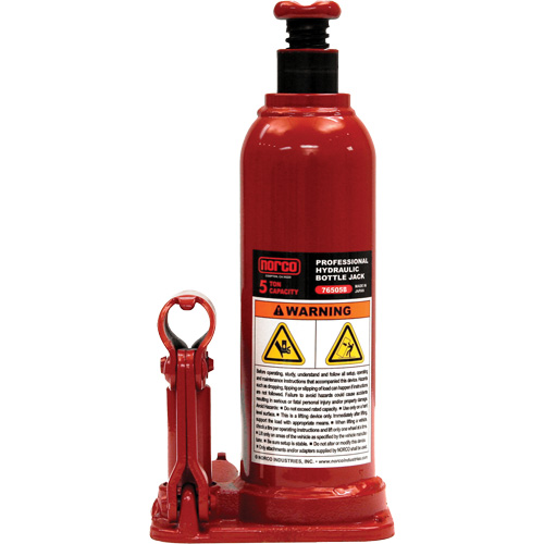 Professional Hydraulic Bottle Jack, 5 Ton(s), 18-7/8" Raised Height Planification Entrepots Molloy