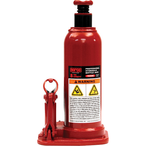 Professional Hydraulic Bottle Jack, 8 Ton(s), 18-3/4" Raised Height Planification Entrepots Molloy