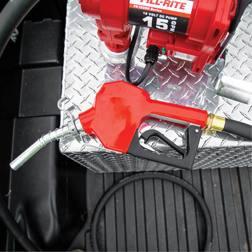 Red Automatic Gasoline Spout Nozzle Planification Entrepots Molloy