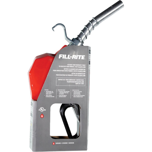Red Automatic Gasoline Spout Nozzle Planification Entrepots Molloy