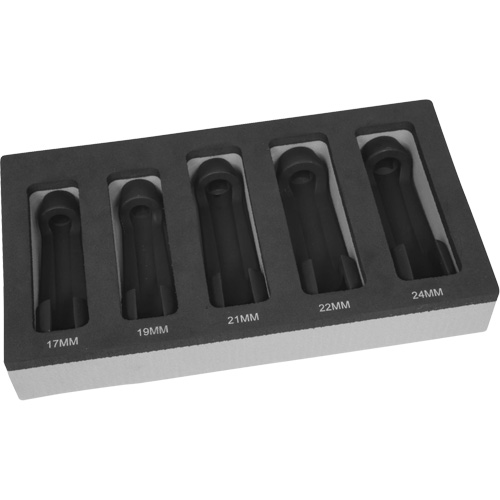 5-Piece Line Socket Set with Foam Tray Planification Entrepots Molloy