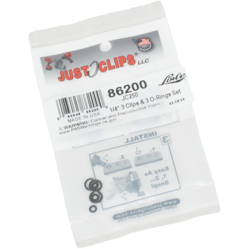 1/4" Clips & O-Rings Set Planification Entrepots Molloy