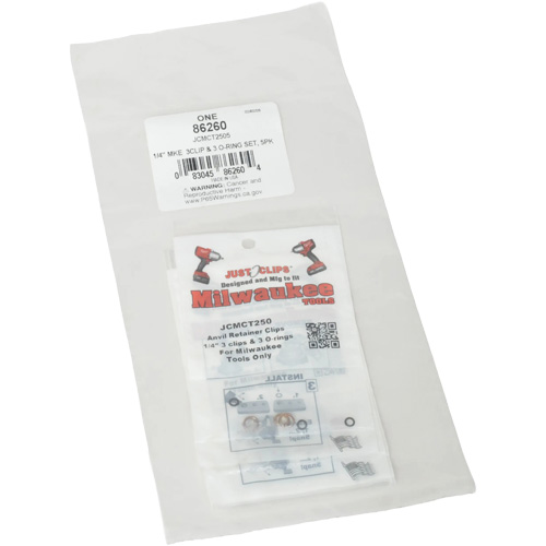 1/4" Clips & O-Rings Set for Milwaukee - Bulk Planification Entrepots Molloy