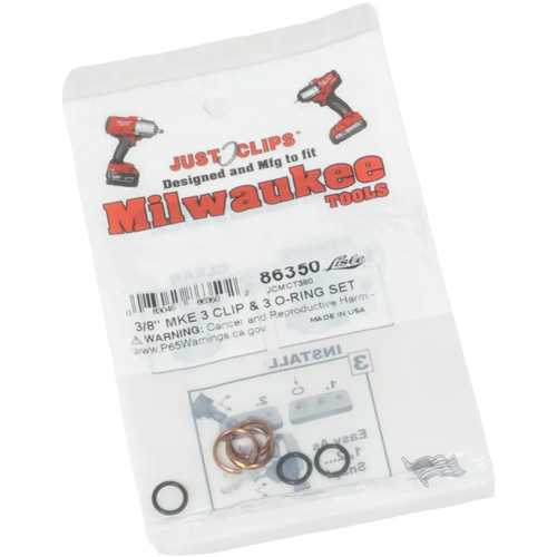 3/8" Clips & O-Rings Set for Milwaukee Planification Entrepots Molloy