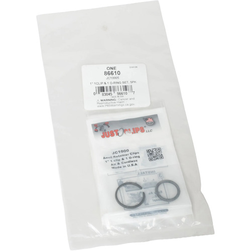 1" Clips & O-Rings Set - Bulk Planification Entrepots Molloy