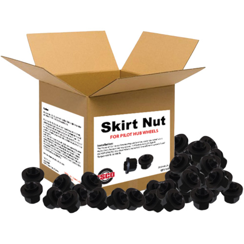 100-Piece Graphite-Coated Skirt Nuts for Pilot Hub Wheels Planification Entrepots Molloy