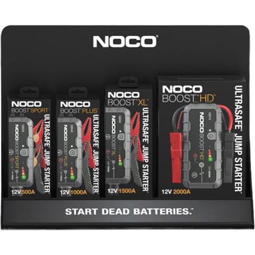 4mm Acrylic Counter Display for NOCO Boosters Planification Entrepots Molloy