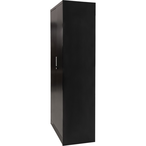 Armoire de rangement combin&eacute;e, 36" la x 18" p x 72" h, Noir Planification Entrepots Molloy