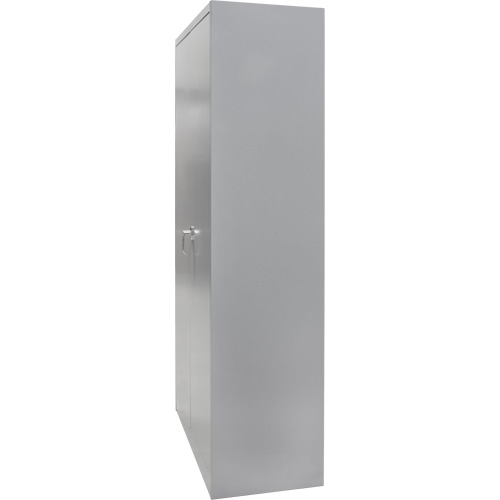 Armoire garde-robe, Acier, 36" la x 18" p x 72" h, Gris Planification Entrepots Molloy