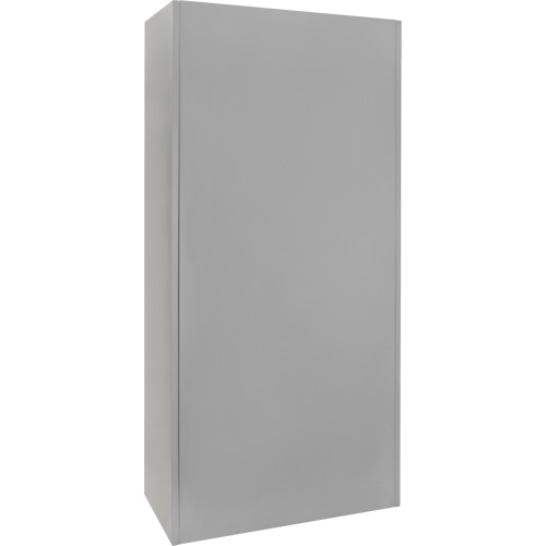Armoire garde-robe, Acier, 36" la x 18" p x 72" h, Gris Planification Entrepots Molloy