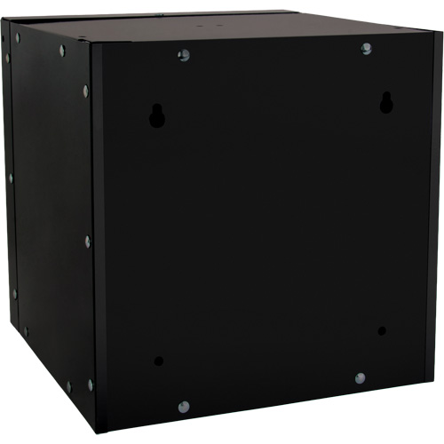 Casier cubique empilable, 12" x 12" x 12", Acier, Noir, D&eacute;mont&eacute; Planification Entrepots Molloy