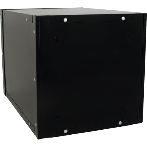 Casier cubique empilable, 12" x 18" x 12", Acier, Noir, D&eacute;mont&eacute; Planification Entrepots Molloy