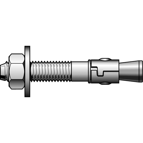 Stainless Steel Power Stud Wedge Anchors, Stainless Steel, 7/8" x 8" Planification Entrepots Molloy