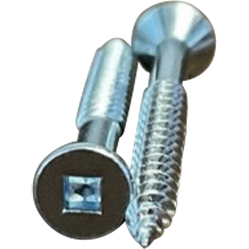 Flat SOC Wood Screws, #10 x 2" L, Zinc Plated Planification Entrepots Molloy