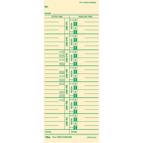 Time Cards Planification Entrepots Molloy