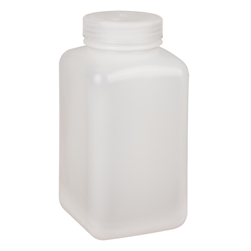 Bouteilles peu encombrantes &agrave; prise facile, Carr&eacute;e, 32 oz, Plastique Planification Entrepots Molloy
