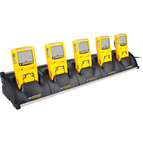 BW GasAlertMicroClip XT Multi-Gas Detectors -Five Unit Cradle Charger Planification Entrepots Molloy