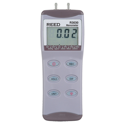 Manometer with Calibration Certificate, Digital, 0 - 100 psi/0 - 6.895 bar/0 - 689.5 kPa/0 - 6895 mbar Planification Entrepots Molloy