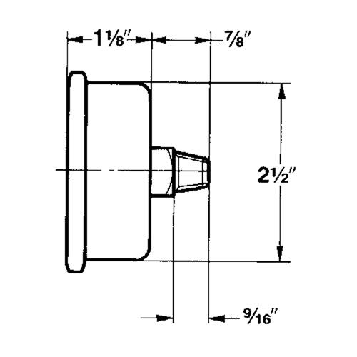 Manom&egrave;tres,  2-1/2", 30" Hg-0" Vac, Fixation inf&eacute;rieure, Analogique rempli de liquide Planification Entrepots Molloy