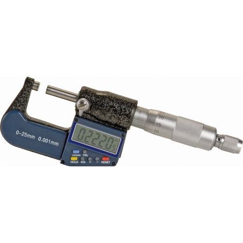Electronic Digital Micrometer, 0 - 1" (0 - 25 mm) Range, 0.00005" (0.00127 mm) Resolution Planification Entrepots Molloy