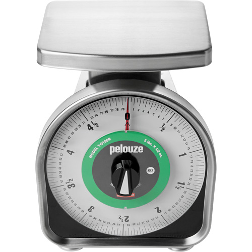 Balance m&eacute;canique &agrave; mesurer les portions Pelouze, Capacit&eacute; 5 lb / 2,3 kg, Graduations 10 g / 0,5 oz Planification Entrepots Molloy