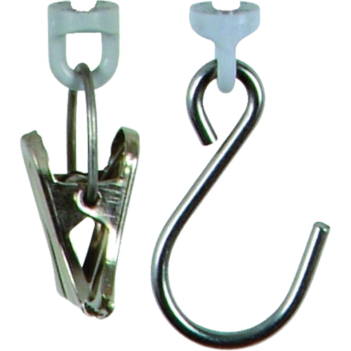 Accessoire pour balance &agrave; ressort Micro -pince + crochet avec attache &agrave; œil Planification Entrepots Molloy
