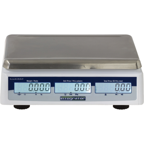 Balance &agrave; calcul de prix Integrator C15, Capacit&eacute; 30 lb / 15 kg, Graduations 0,005 lb / 0,002 kg Planification Entrepots Molloy