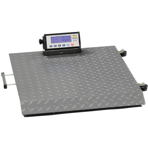 KWS CY-150 Platform Scale, 330 lbs. / 150 kg Capacity, 24" L x 24" W Planification Entrepots Molloy