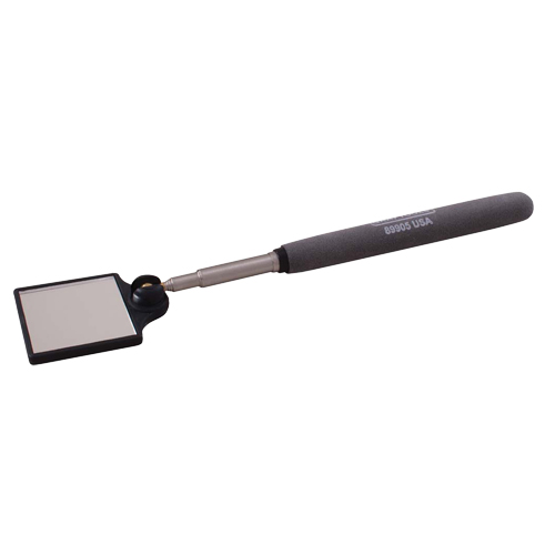 Miroir d'inspection, Carr&eacute;e, 1-3/4" lo x 1-3/4" la, T&eacute;lescopique Planification Entrepots Molloy