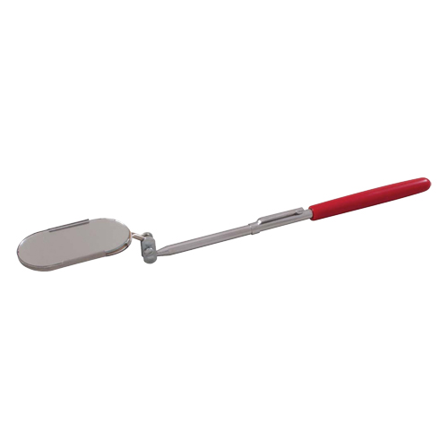 Inspection Mirror, Oval, 2" L x 1" W, Non Telescopic Planification Entrepots Molloy