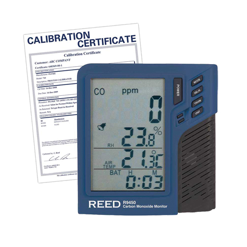 Carbon Monoxide Monitor with Temperature & Humidity (includes ISO Certificate) Planification Entrepots Molloy