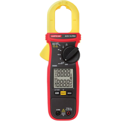 ACD-14-PRO Clamp-On TRMS Multimeter with Dual Display, AC/DC Voltage, AC Current Planification Entrepots Molloy