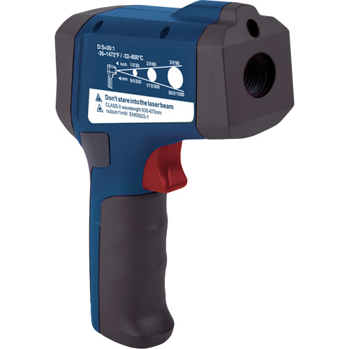 Professional Infrared Thermometer, -26 - 1472° F ( -32 - 800° C ), 30:1, Adjustable Emmissivity Planification Entrepots Molloy