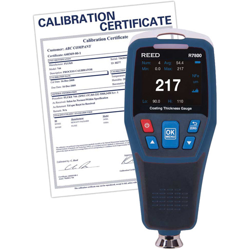 Coating Thickness Gauge with ISO Certificate Planification Entrepots Molloy