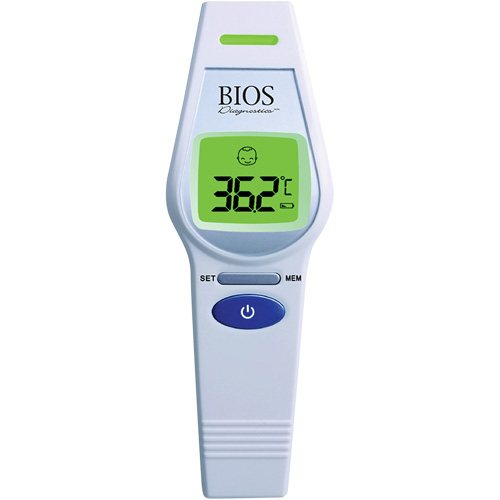 Non-Contact Forehead Thermometer, 0°C - 100.0°C (32.0°F - 212.0°F), Fixed Emmissivity Planification Entrepots Molloy