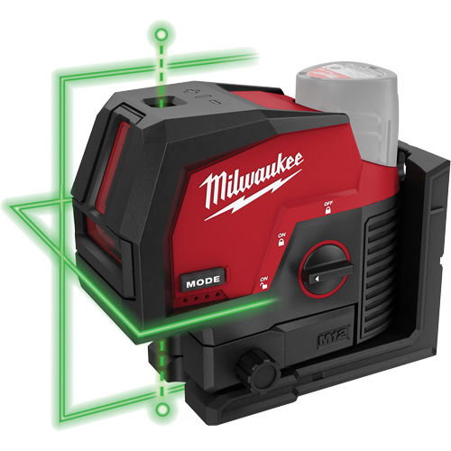 M12  Green Cross Line and Plumb Points Cordless Laser (Tool Only) Planification Entrepots Molloy
