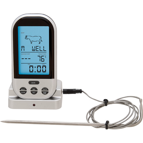 Wireless Meat & Poultry Thermometer, Contact, Digital, 32-482°F (0-250°C) Planification Entrepots Molloy