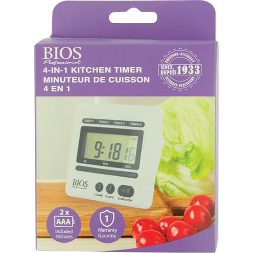 Minuterie de cuisine 4 en 1 Planification Entrepots Molloy