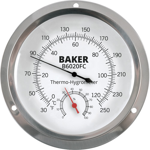 Dial Thermo-Hygrometer, 0% - 100% RH, 30 - 250°F (0 - 120°C) Planification Entrepots Molloy