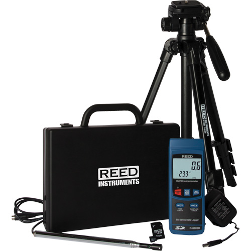 Hot Wire Thermo-Anemometer Kit, Data Logging, 0.2 - 25.0 m/sec Air Velocity Range Planification Entrepots Molloy