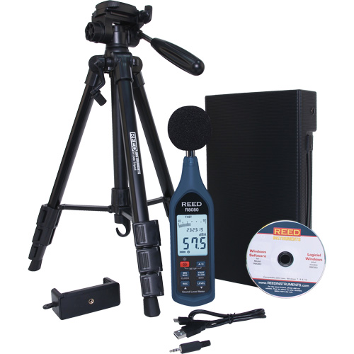 Data Logging Sound Meter with Tripod Kit Planification Entrepots Molloy