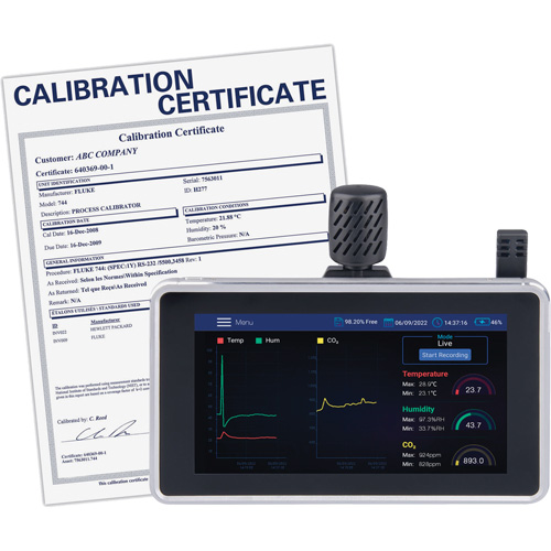 Indoor Air Quality Meter with Desktop/Wall Mount & Calibration Certificate Planification Entrepots Molloy