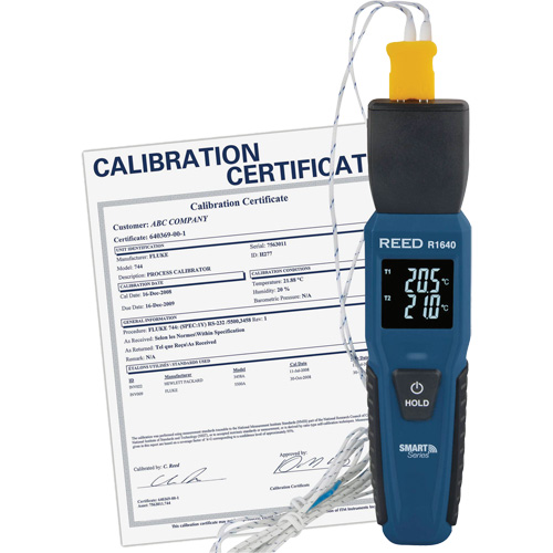 Thermom&egrave;tre &agrave; thermocouple Blueetooth Smart Series avec certificat ISO, Contact, Num&eacute;rique, -328-2501°F (-200-1372°C) Planification Entrepots Molloy