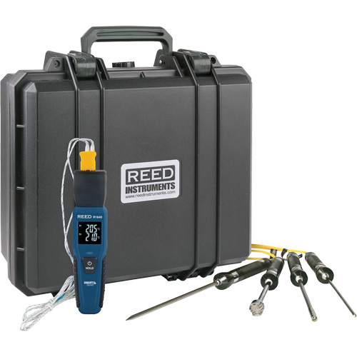 R1640 Smart Series Thermocouple Thermometer with Type-K Thermocouple Probes, Contact, Digital, 32-122°F (0-50°C) Planification Entrepots Molloy